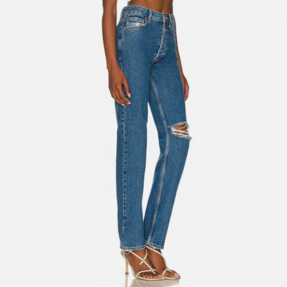 NWT Free People We The Free The Lasso Jeans in Sapphire Blue Size 28 - Picture 3 of 8
